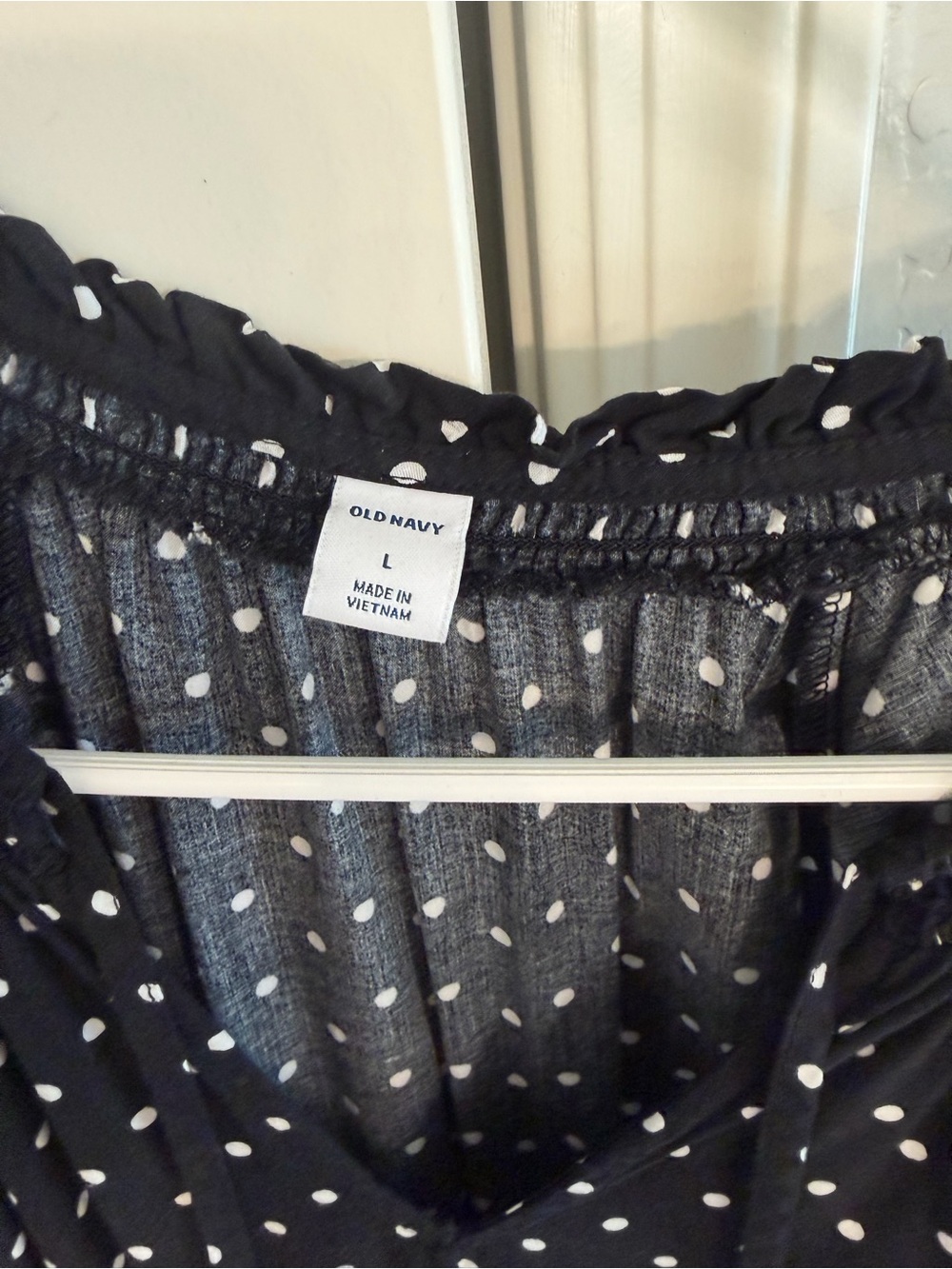 Old Navy Black Polka Dot Maxi Dress - Picture 2 of 4